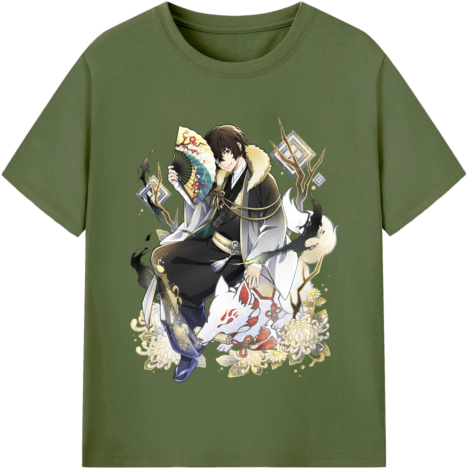 （画像用） 文豪ストレイドッグス Bungo Stray Dogs 綿100％半袖Tシャツ（フロントプリント）